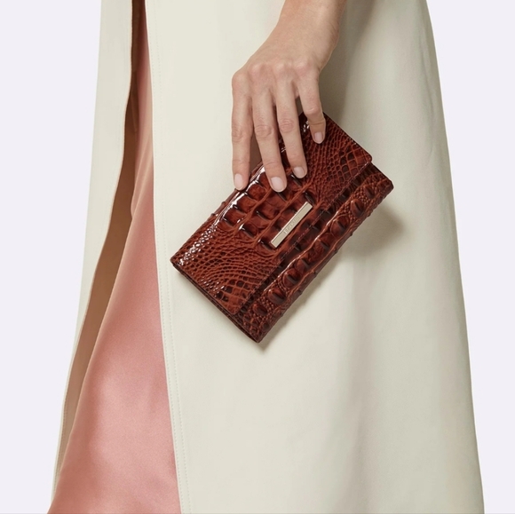 Brahmin NWT Cordelia Wallet Mystic Green Melbourne Genuine Leather - Picture 9 of 9